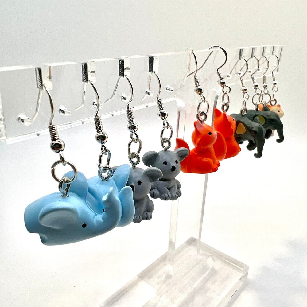 Woodland Animal Earrings - Koala Earrings - Squirrel Earrings - Elephant Earring